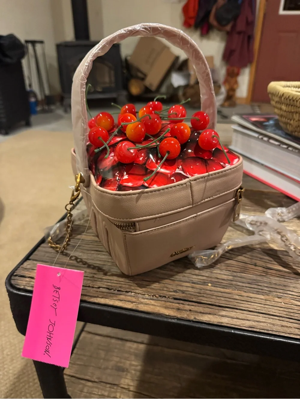Betsey Johnson Mon Cherry Mini Crossbody - Picture 2 of 2